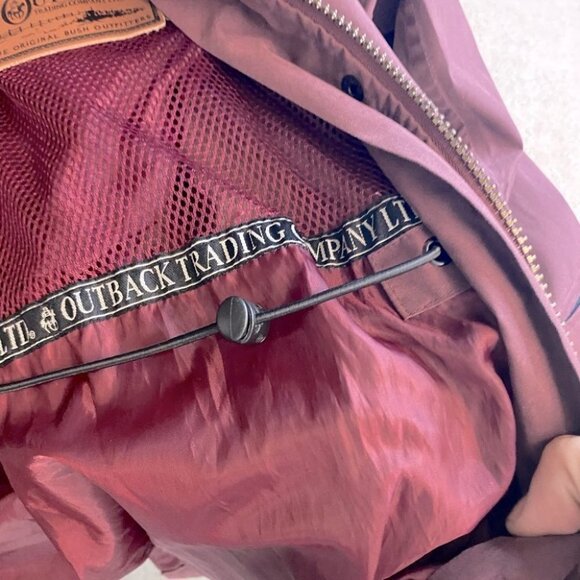 Outback Trading Co Dark Burgundy Coloured Lightweight Hiking Jacket S - Picture 11 of 13